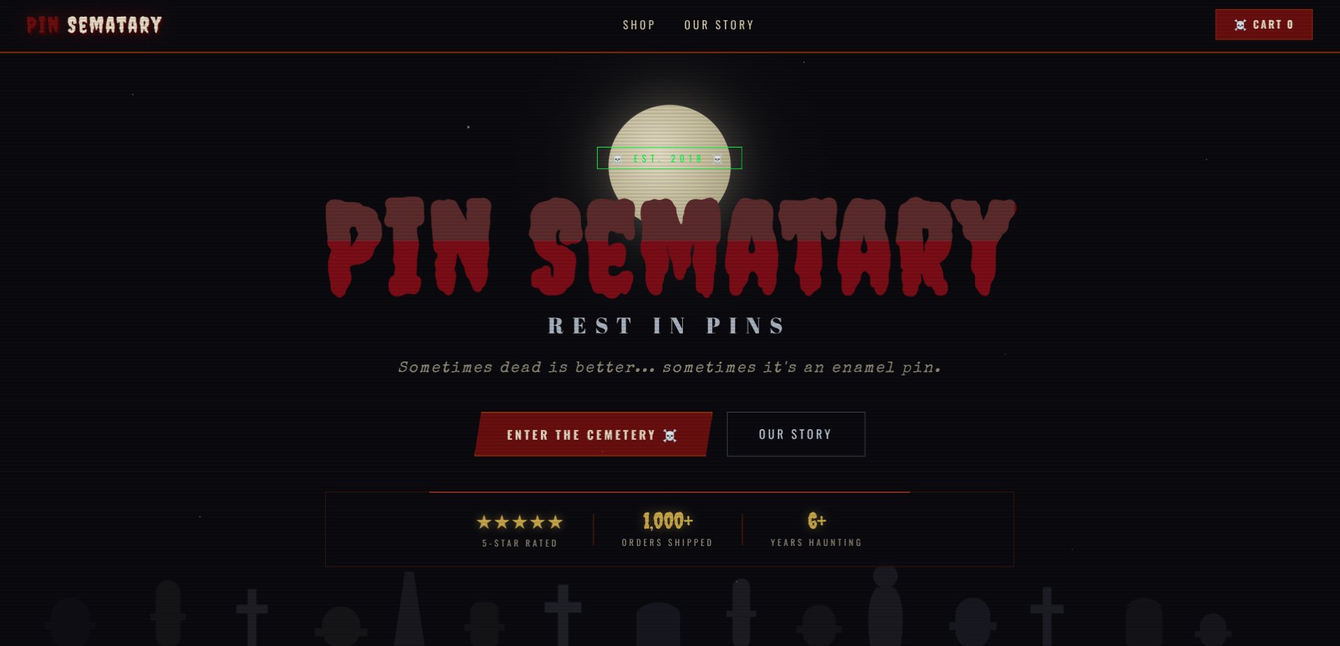 Pin Sematary homepage